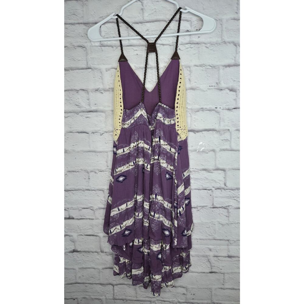NWT Boot Barn Shyanne Crochet Boho Dress Purple Southwestern Aztec Festival S - Picture 5 of 9